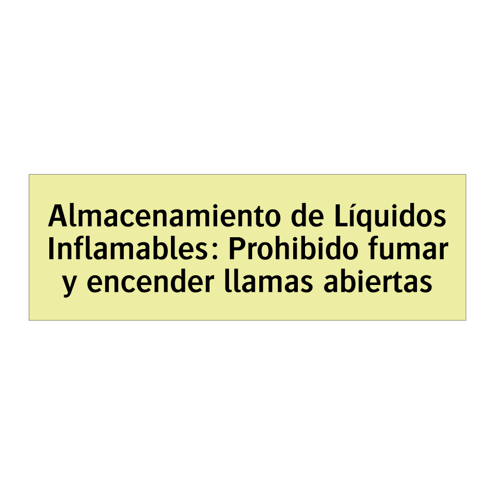 Almacenamiento de Líquidos Inflamables: Prohibido fumar y encender llamas abiertas