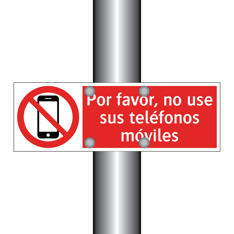 Por favor, no use sus teléfonos móviles