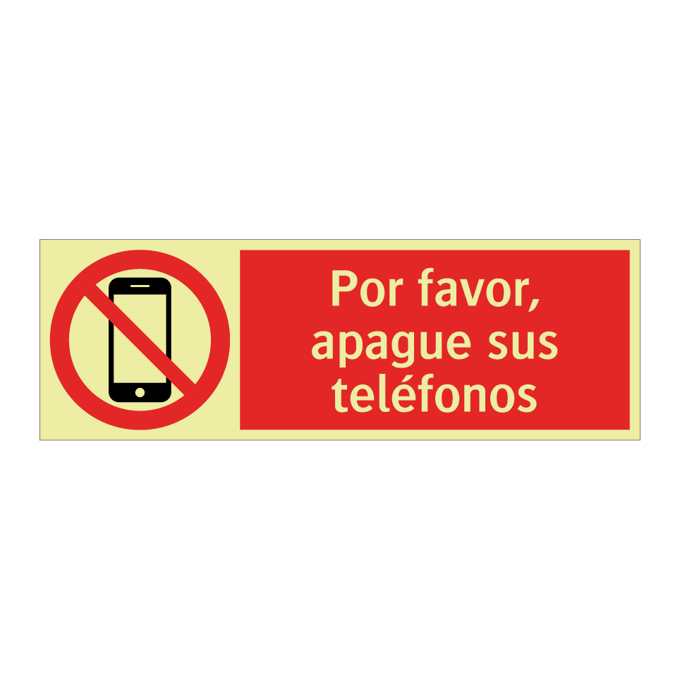 Por favor, apague sus teléfonos