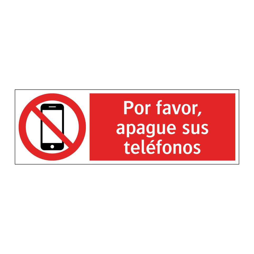 Por favor, apague sus teléfonos