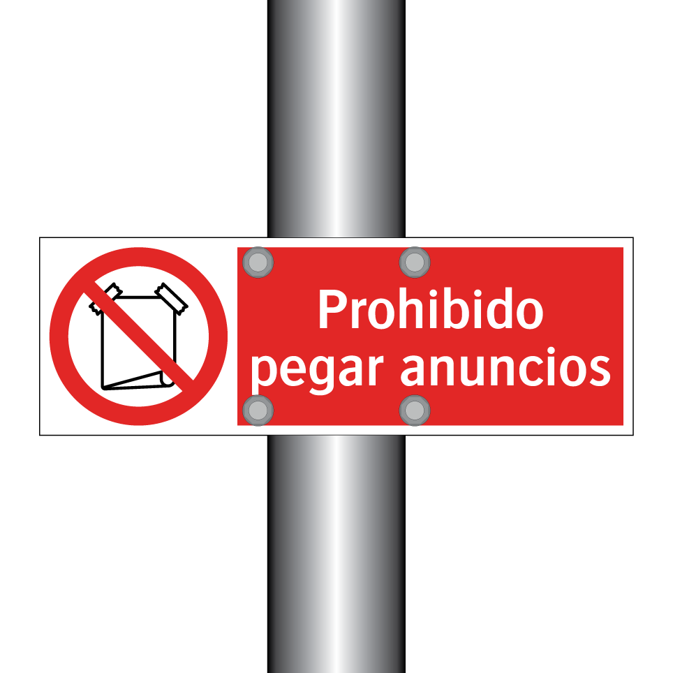 Prohibido pegar anuncios