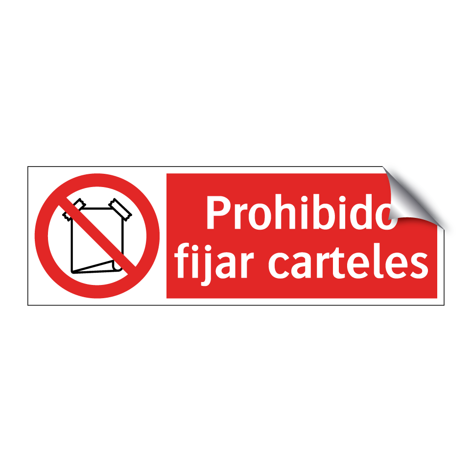 Prohibido fijar carteles