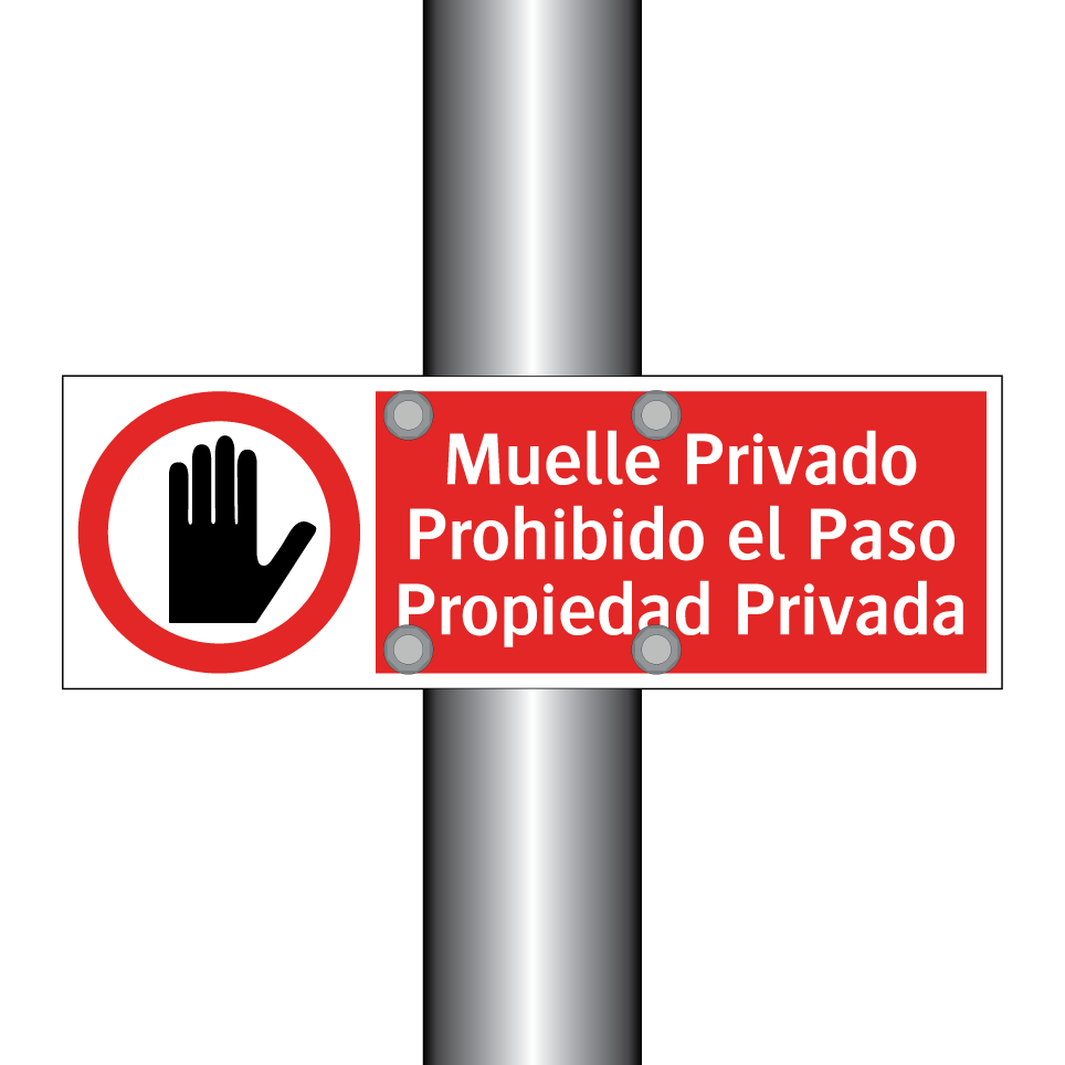 Muelle Privado Prohibido el Paso Propiedad Privada