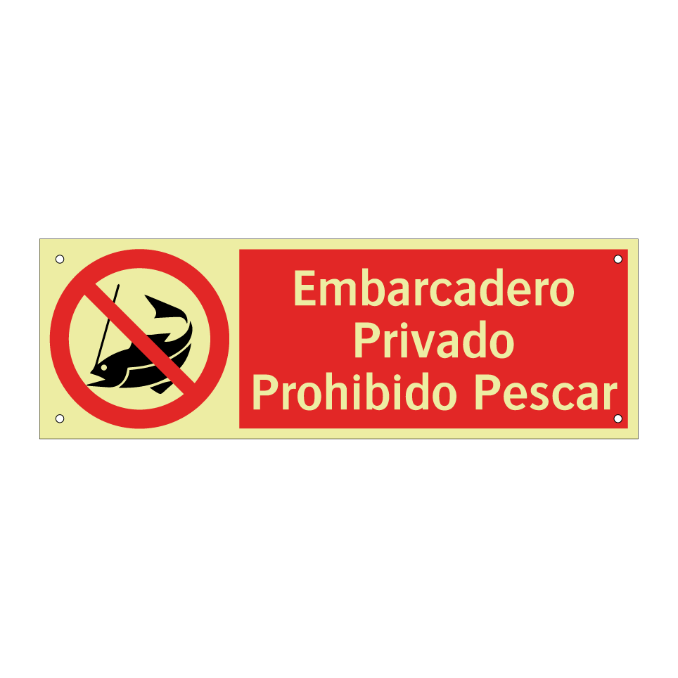 Embarcadero Privado Prohibido Pescar
