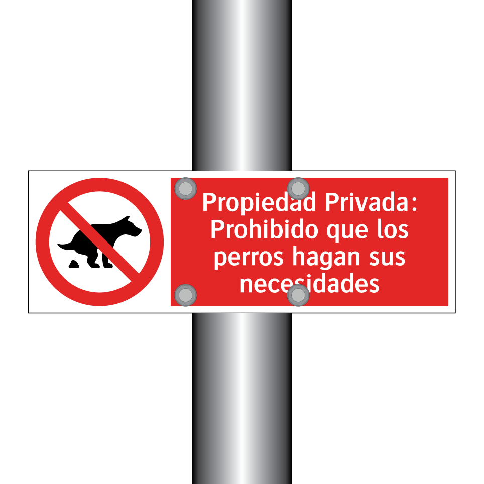 Propiedad Privada: Prohibido que los perros hagan sus necesidades