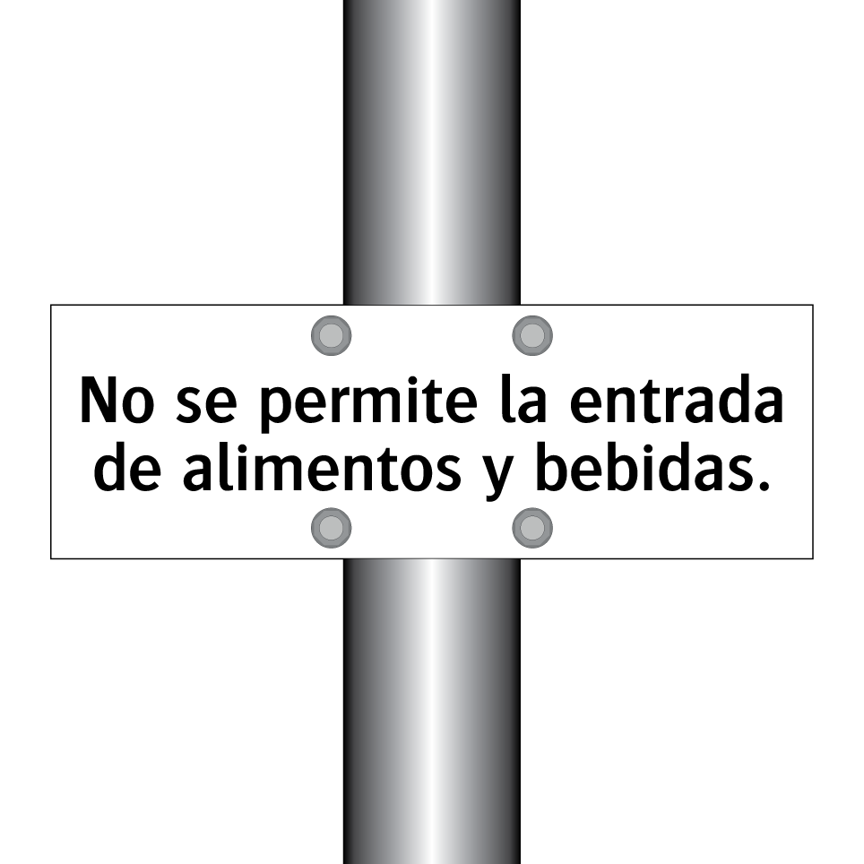 No se permite la entrada de alimentos y bebidas.