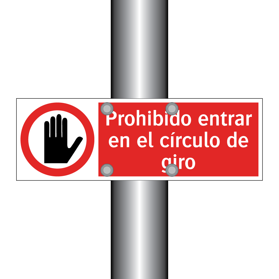 Prohibido entrar en el círculo de giro