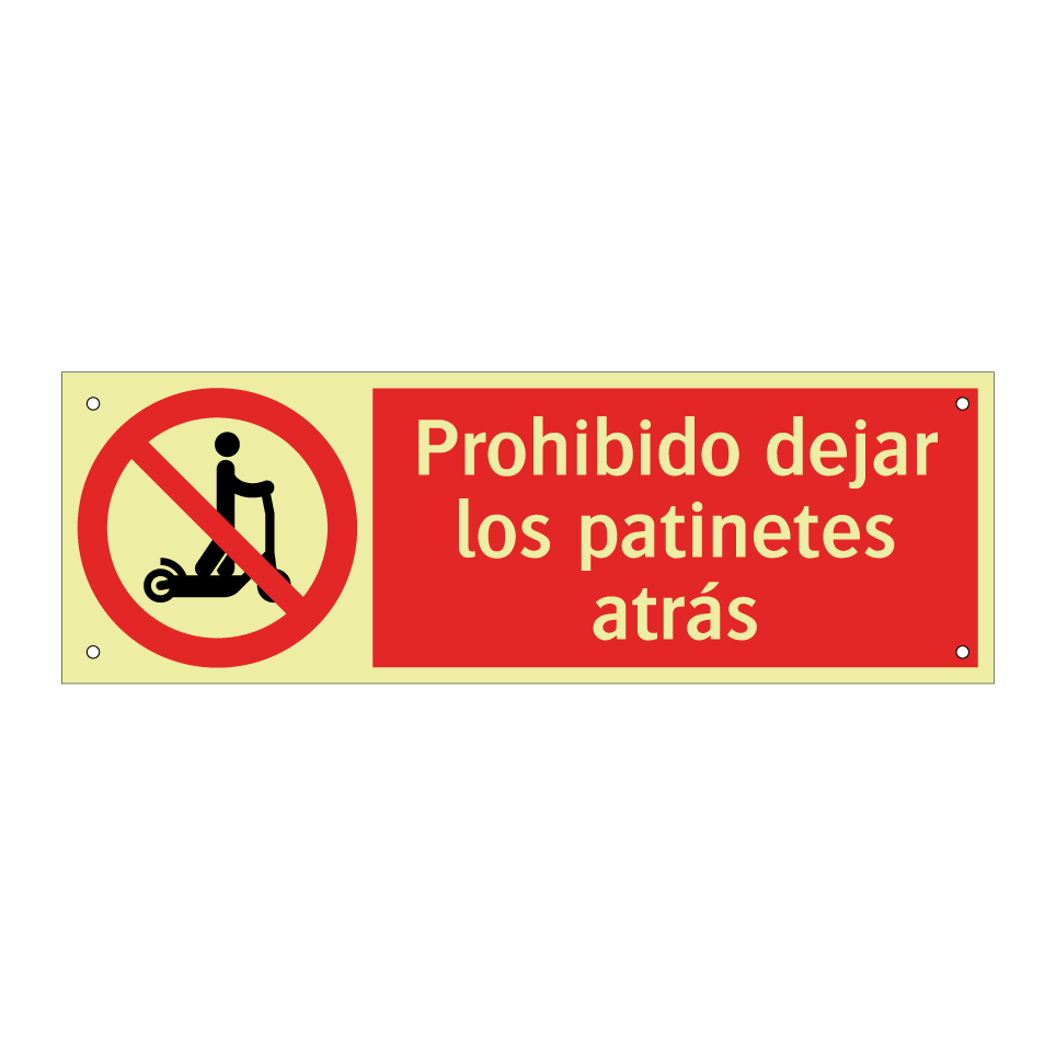 Prohibido dejar los patinetes atrás