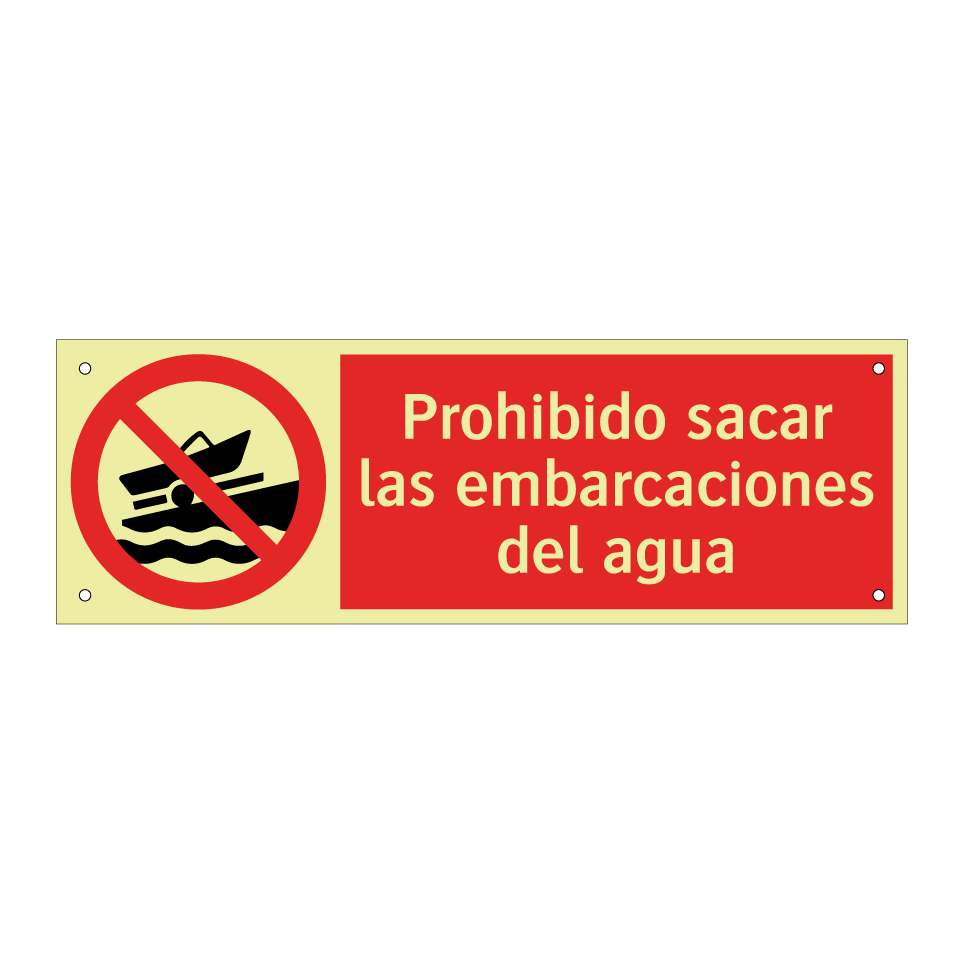 Prohibido sacar las embarcaciones del agua
