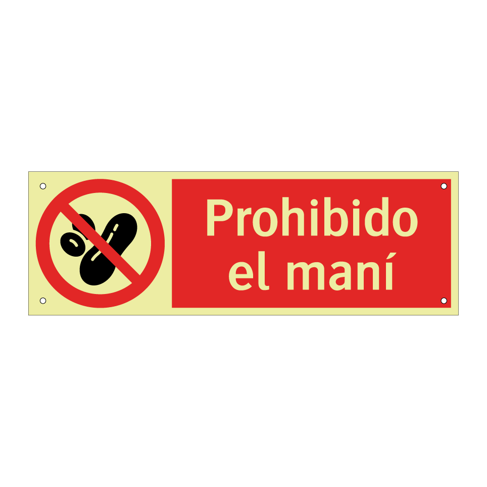 Prohibido el maní
