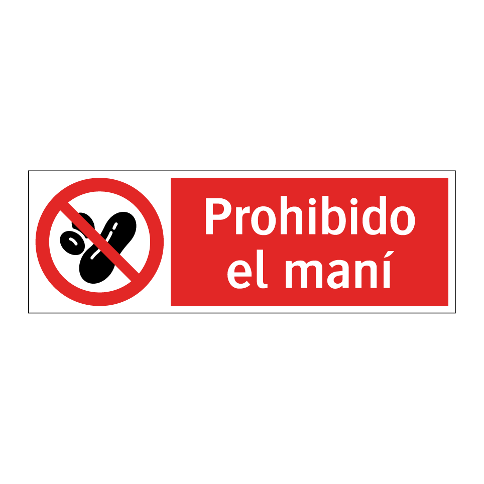 Prohibido el maní