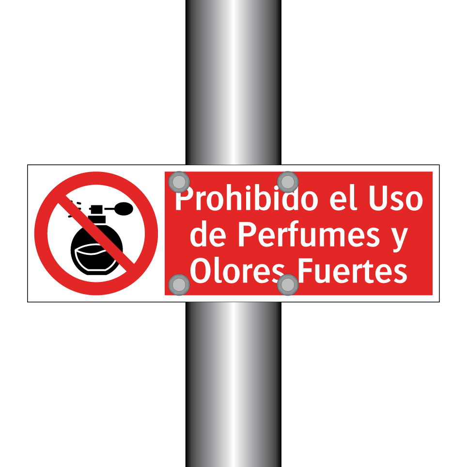 Prohibido el Uso de Perfumes y Olores Fuertes
