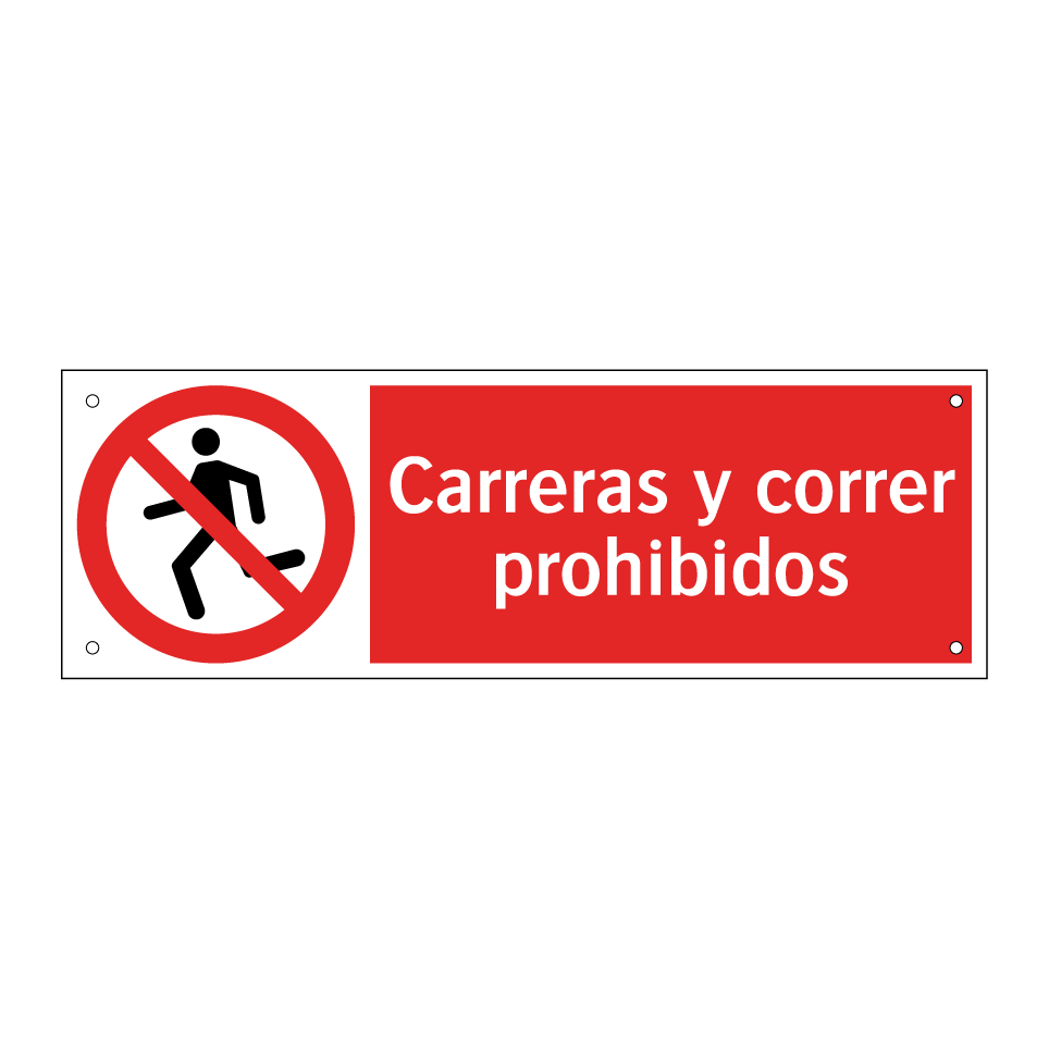 Carreras y correr prohibidos