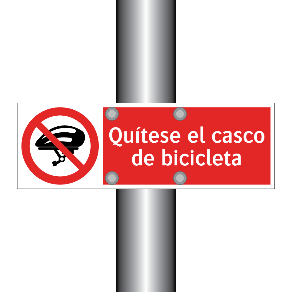 Quítese el casco de bicicleta