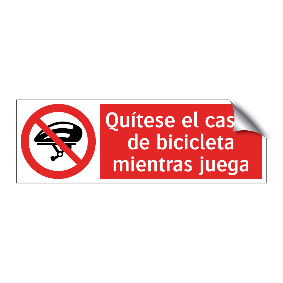 Quítese el casco de bicicleta mientras juega