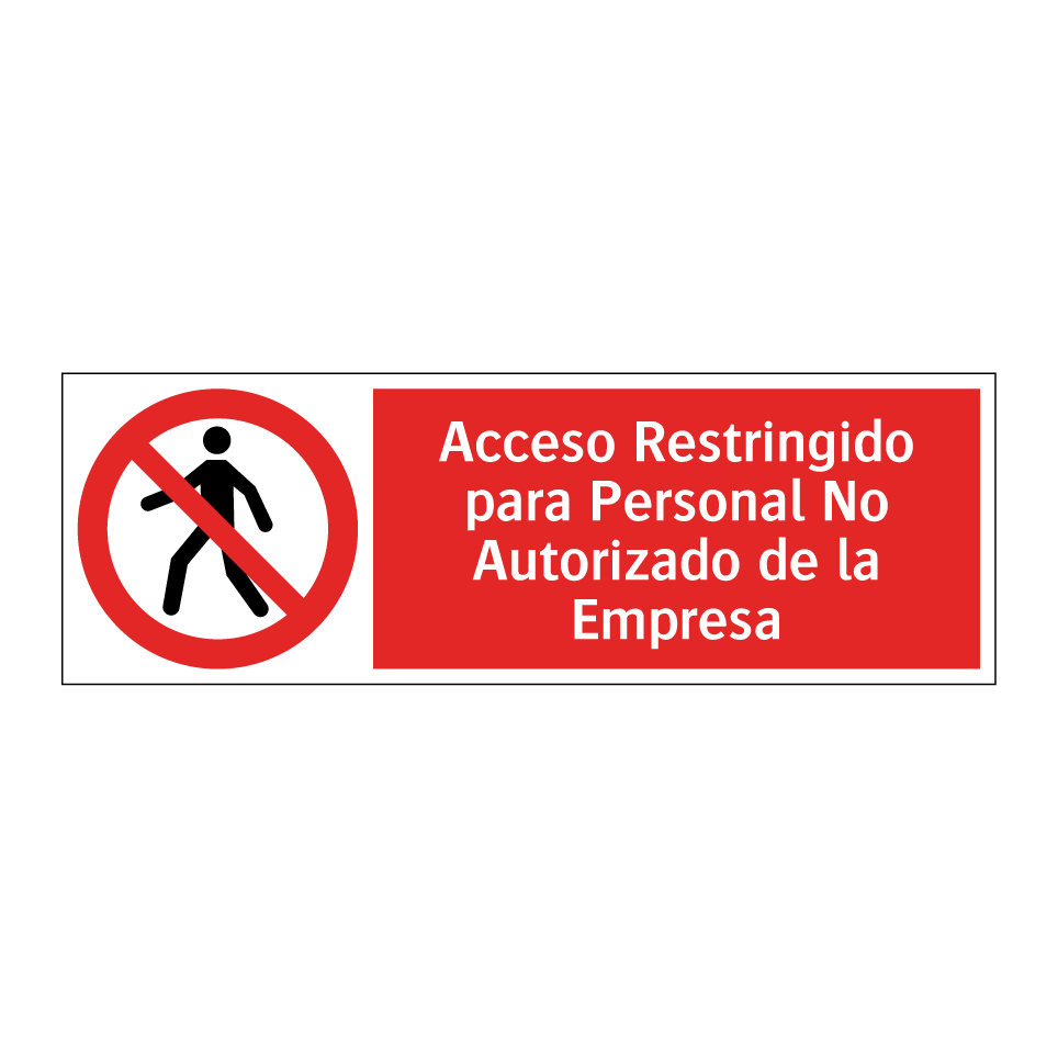 Acceso Restringido para Personal No Autorizado de la Empresa