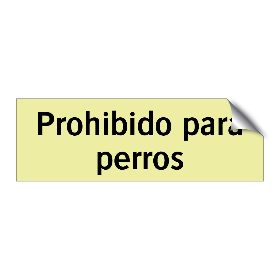 Prohibido para perros