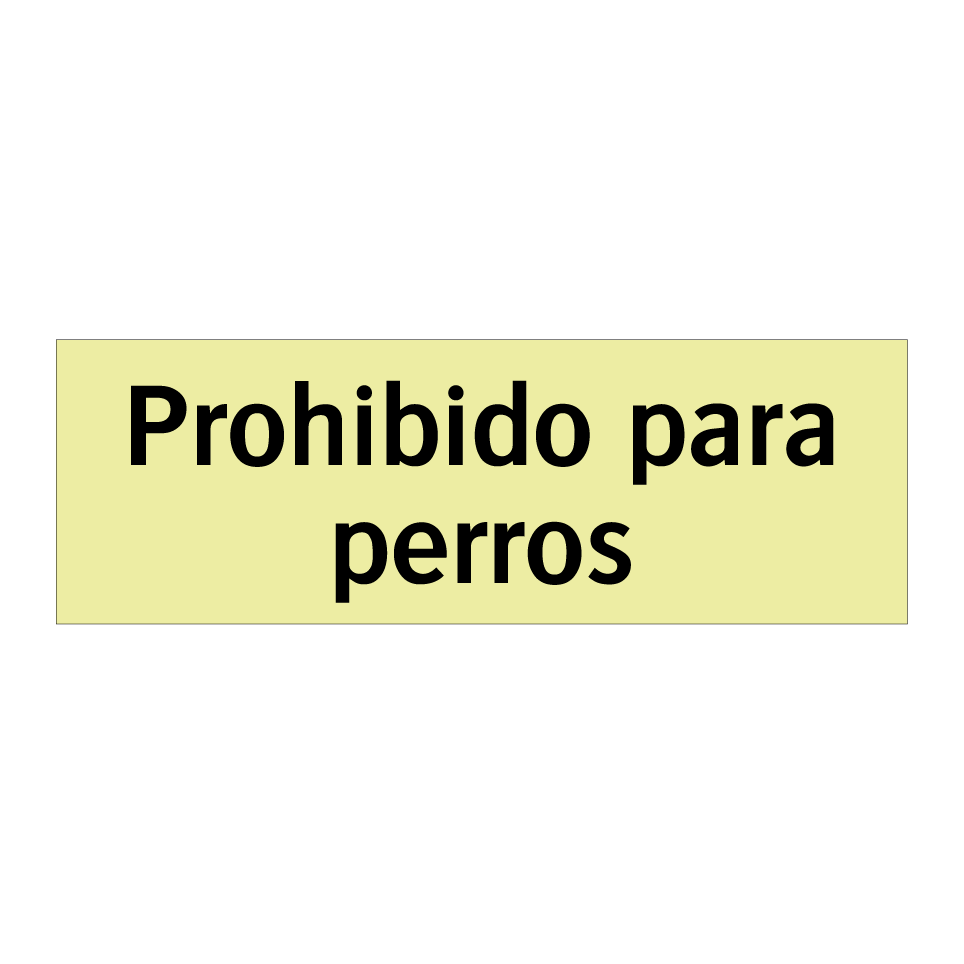 Prohibido para perros