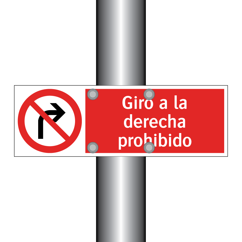 Giro a la derecha prohibido
