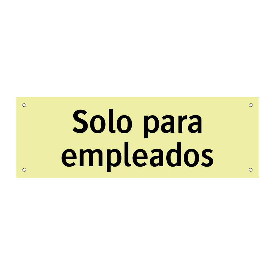 Solo para empleados