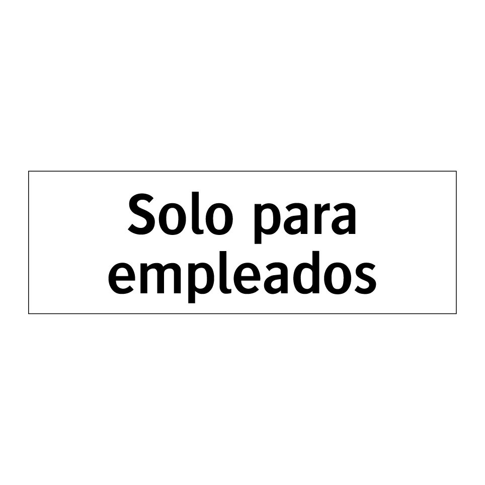 Solo para empleados