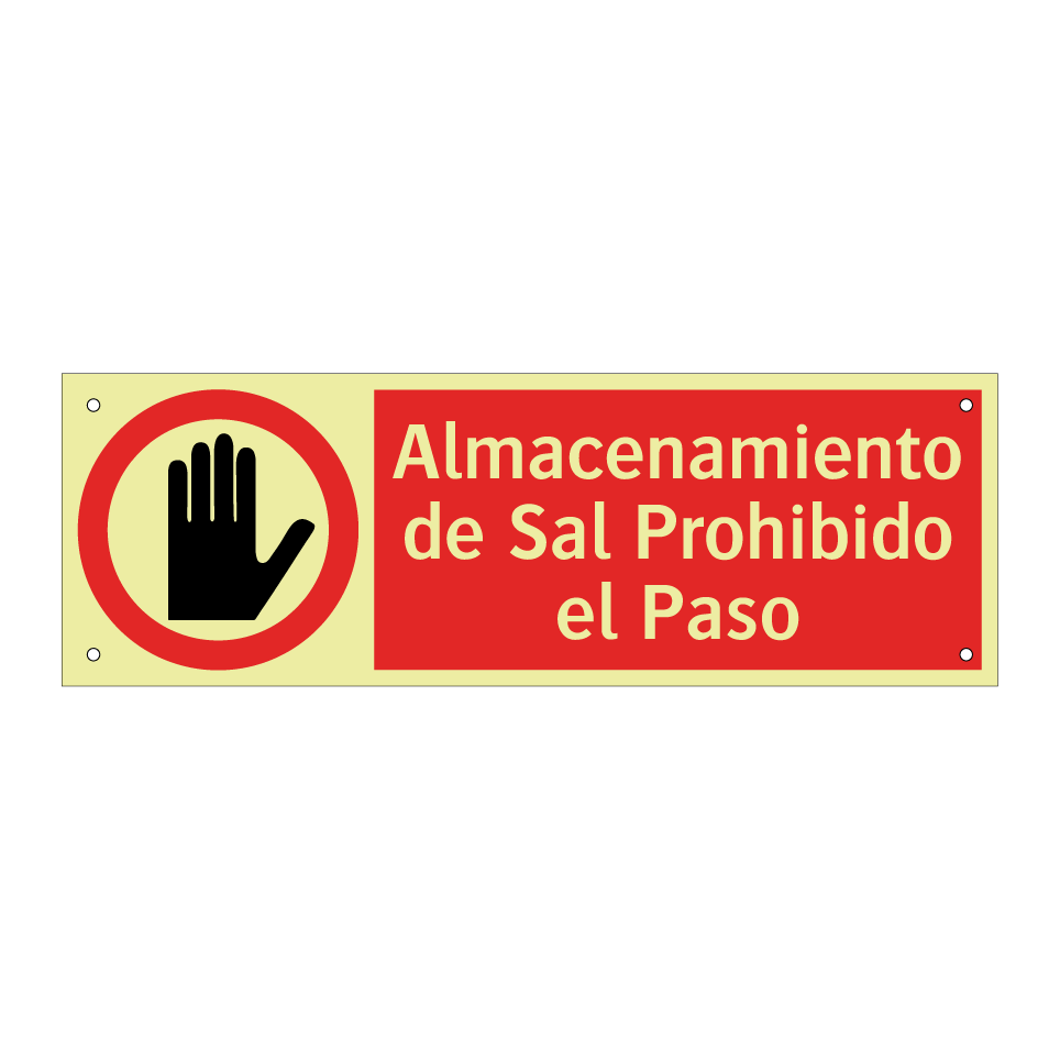 Almacenamiento de Sal Prohibido el Paso