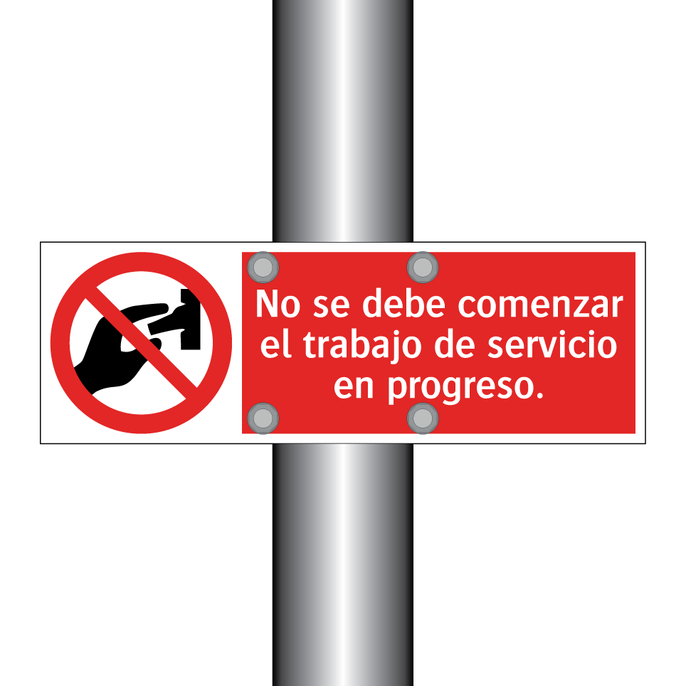 No se debe comenzar el trabajo de servicio en progreso.