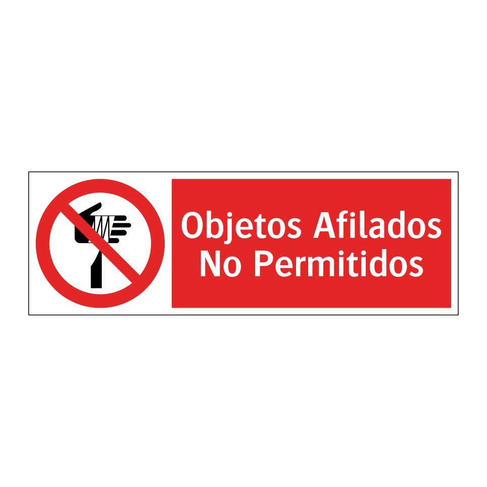 Objetos Afilados No Permitidos