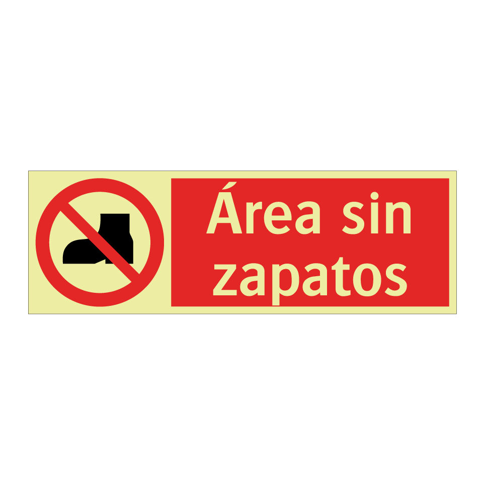 Área sin zapatos