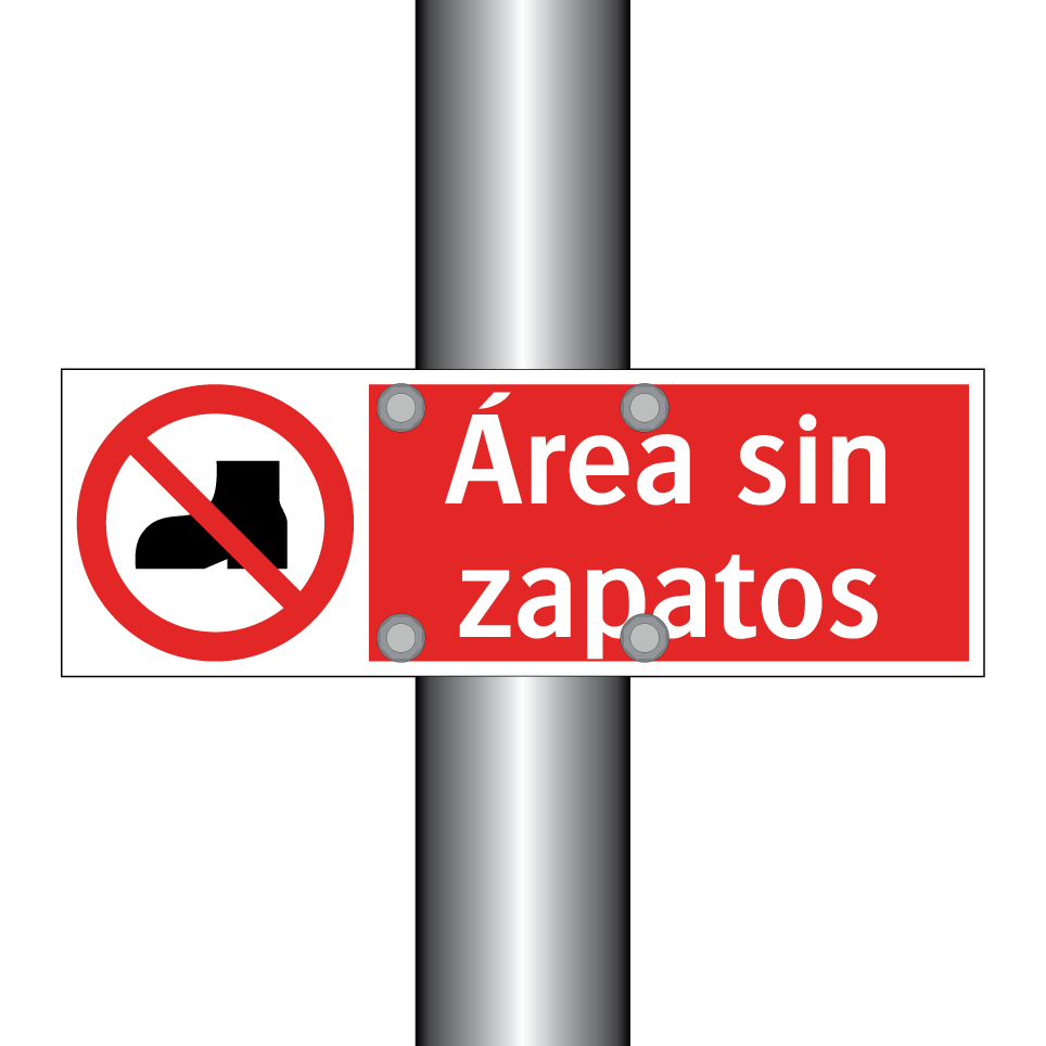 Área sin zapatos