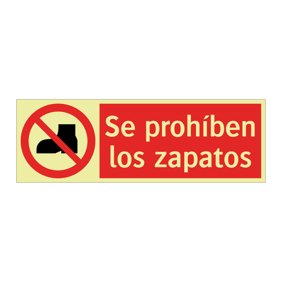 Se prohíben los zapatos