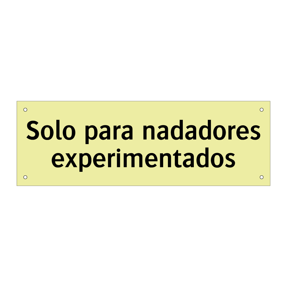 Solo para nadadores experimentados