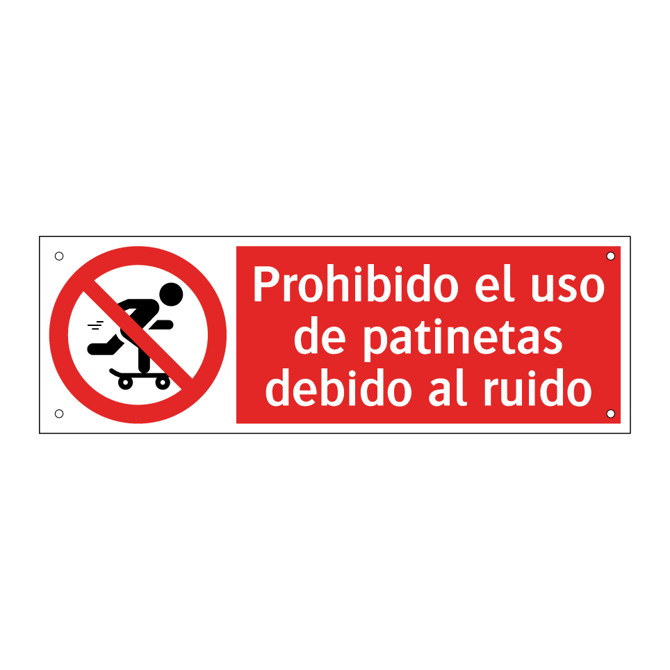Prohibido el uso de patinetas debido al ruido