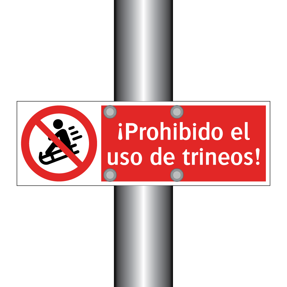 ¡Prohibido el uso de trineos!