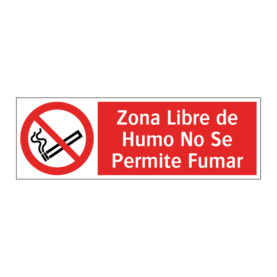 Zona Libre de Humo No Se Permite Fumar