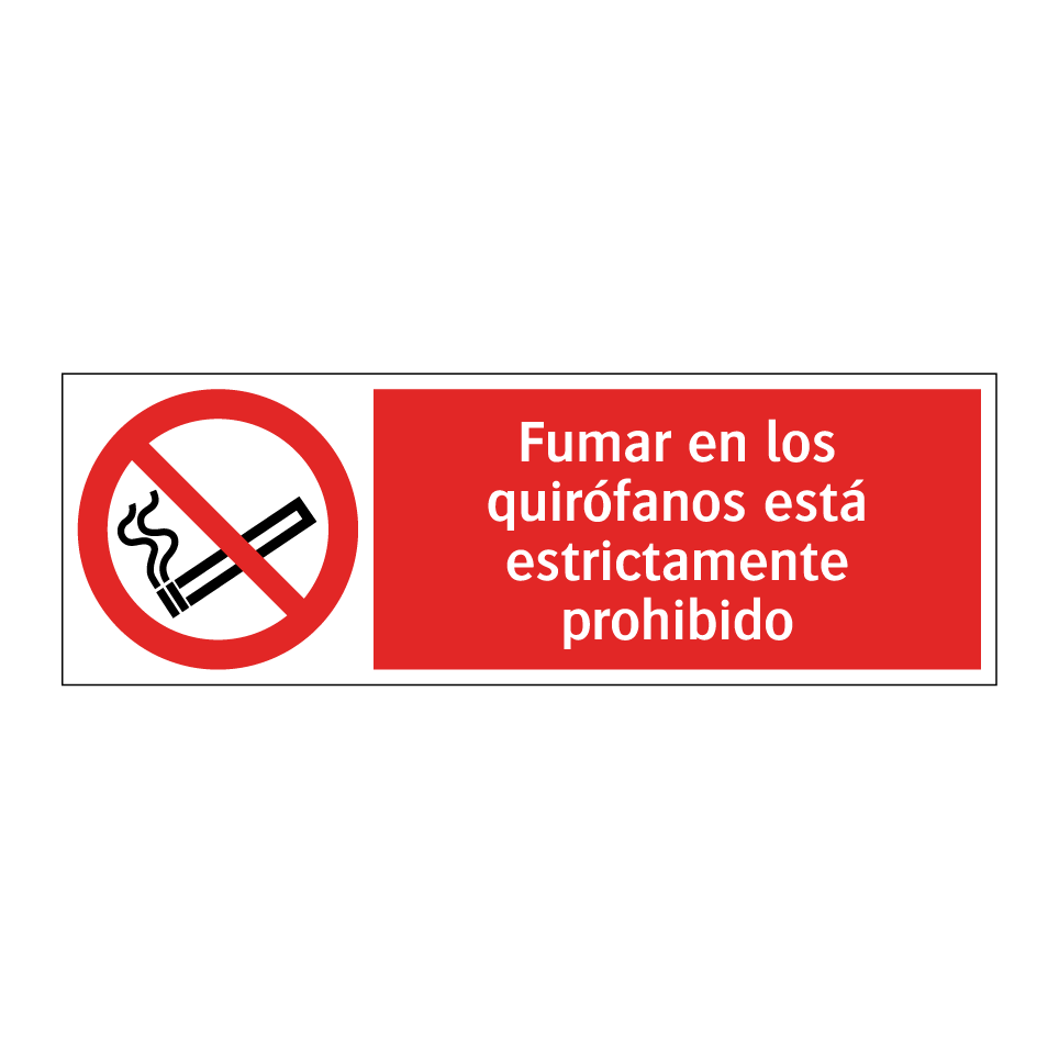 Fumar en los quirófanos está estrictamente prohibido