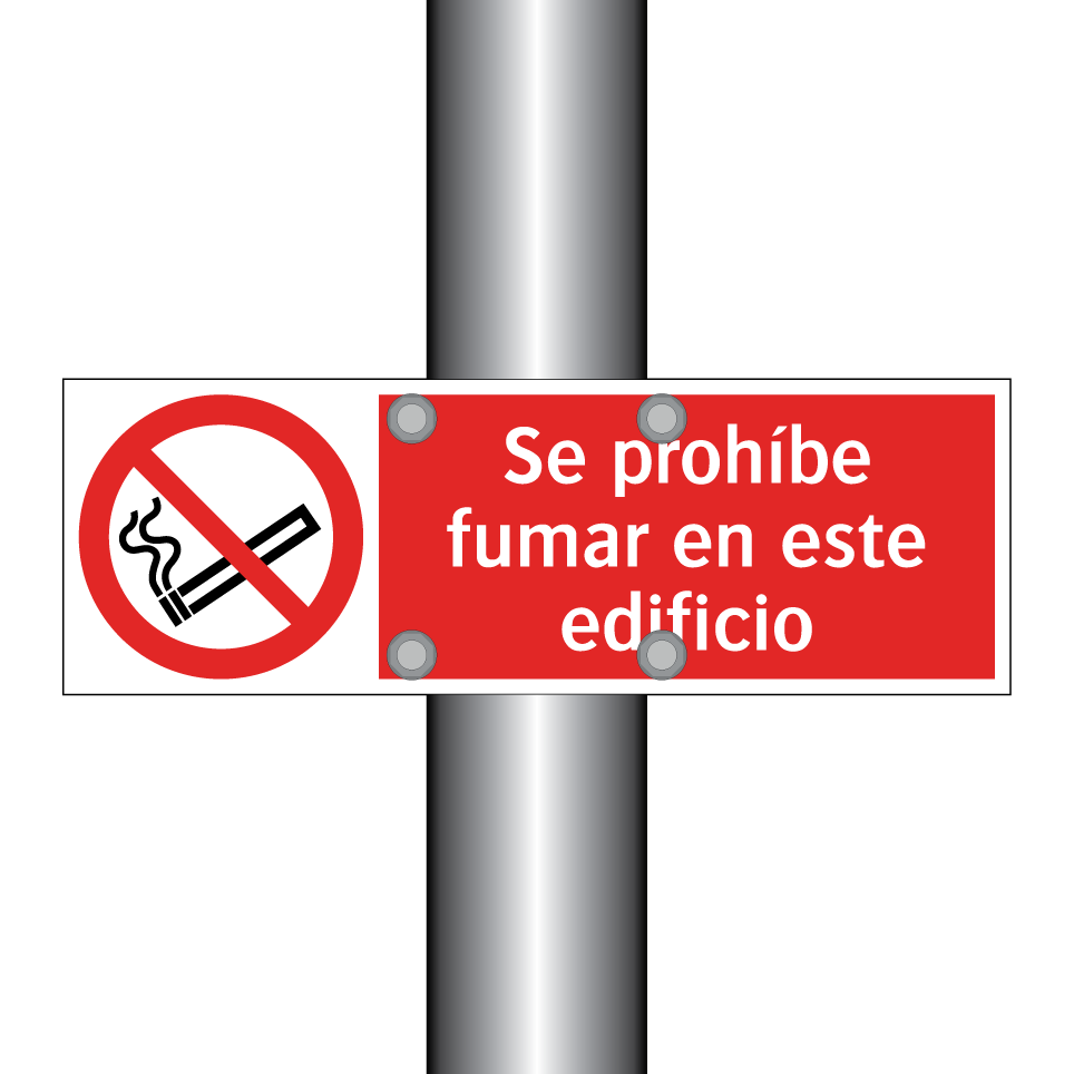 Se prohíbe fumar en este edificio