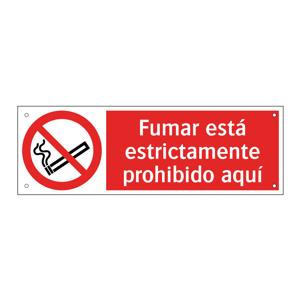 Fumar está estrictamente prohibido aquí
