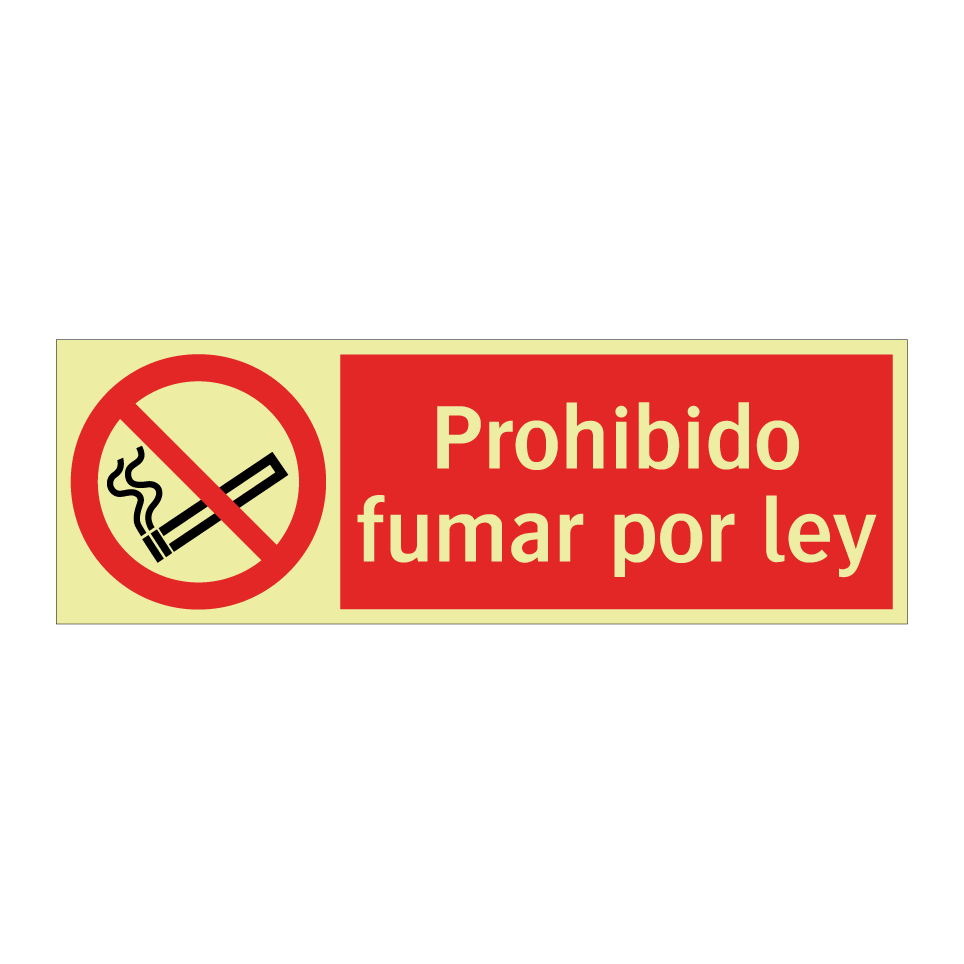 Prohibido fumar por ley