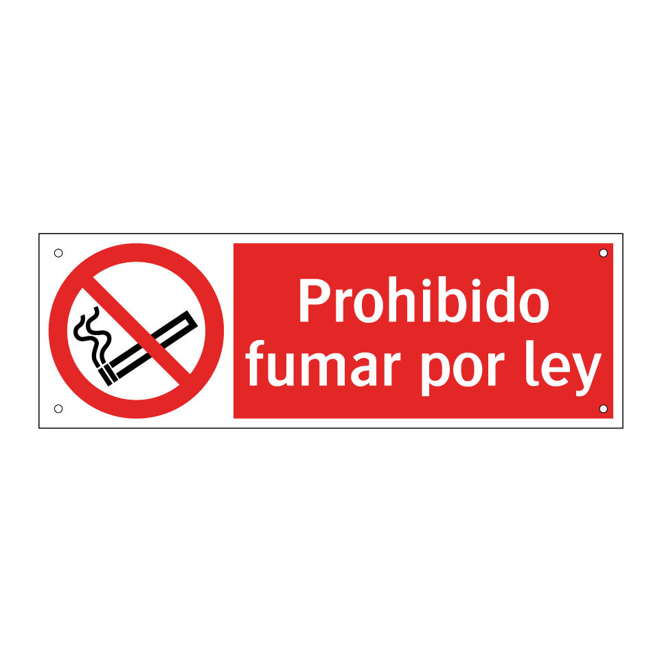 Prohibido fumar por ley