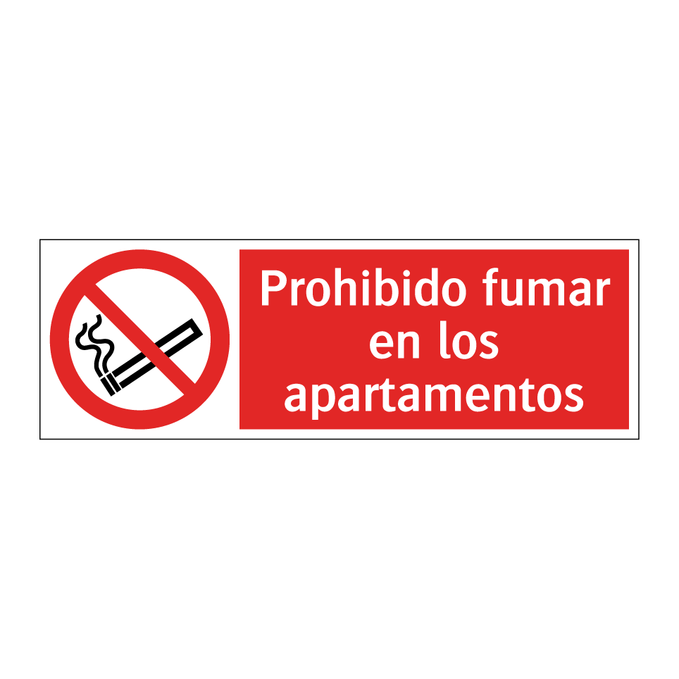 Prohibido fumar en los apartamentos