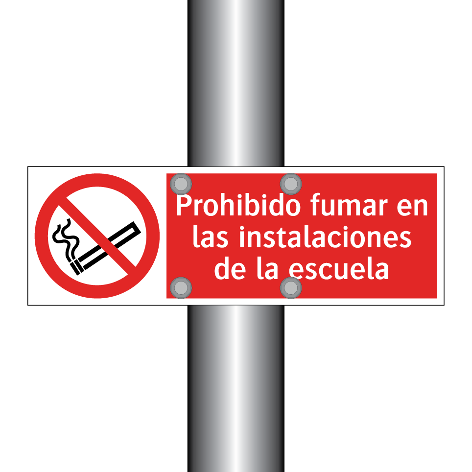 Prohibido fumar en las instalaciones de la escuela