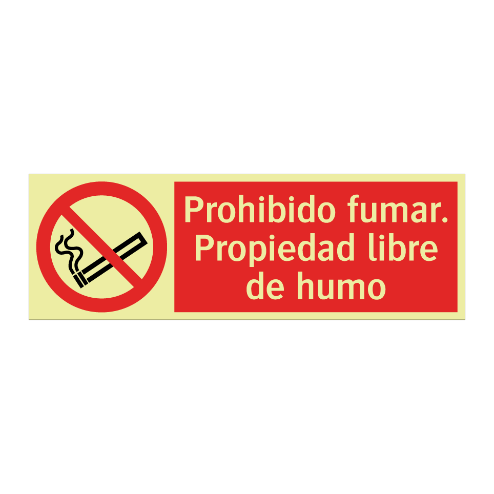 Prohibido fumar. Propiedad libre de humo
