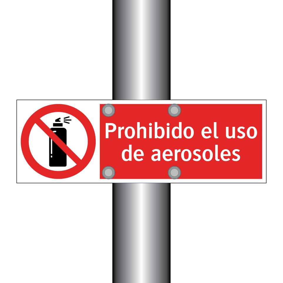 Prohibido el uso de aerosoles