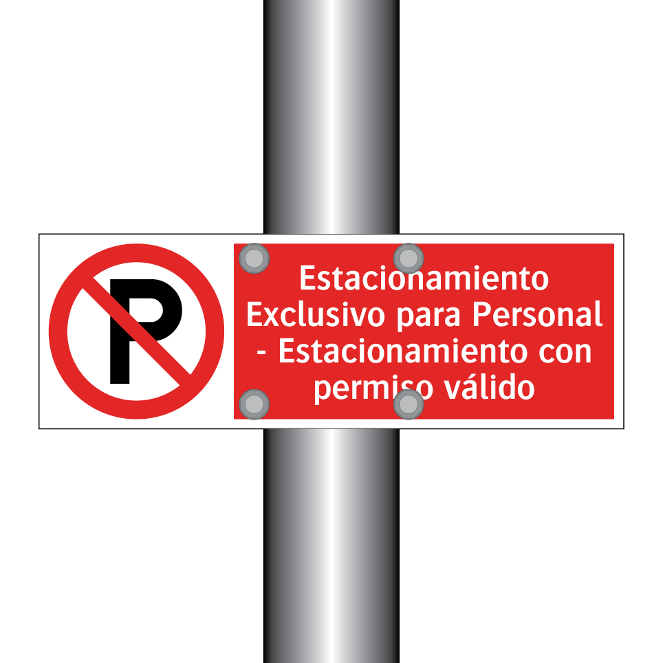 Estacionamiento Exclusivo para Personal - Estacionamiento con permiso válido