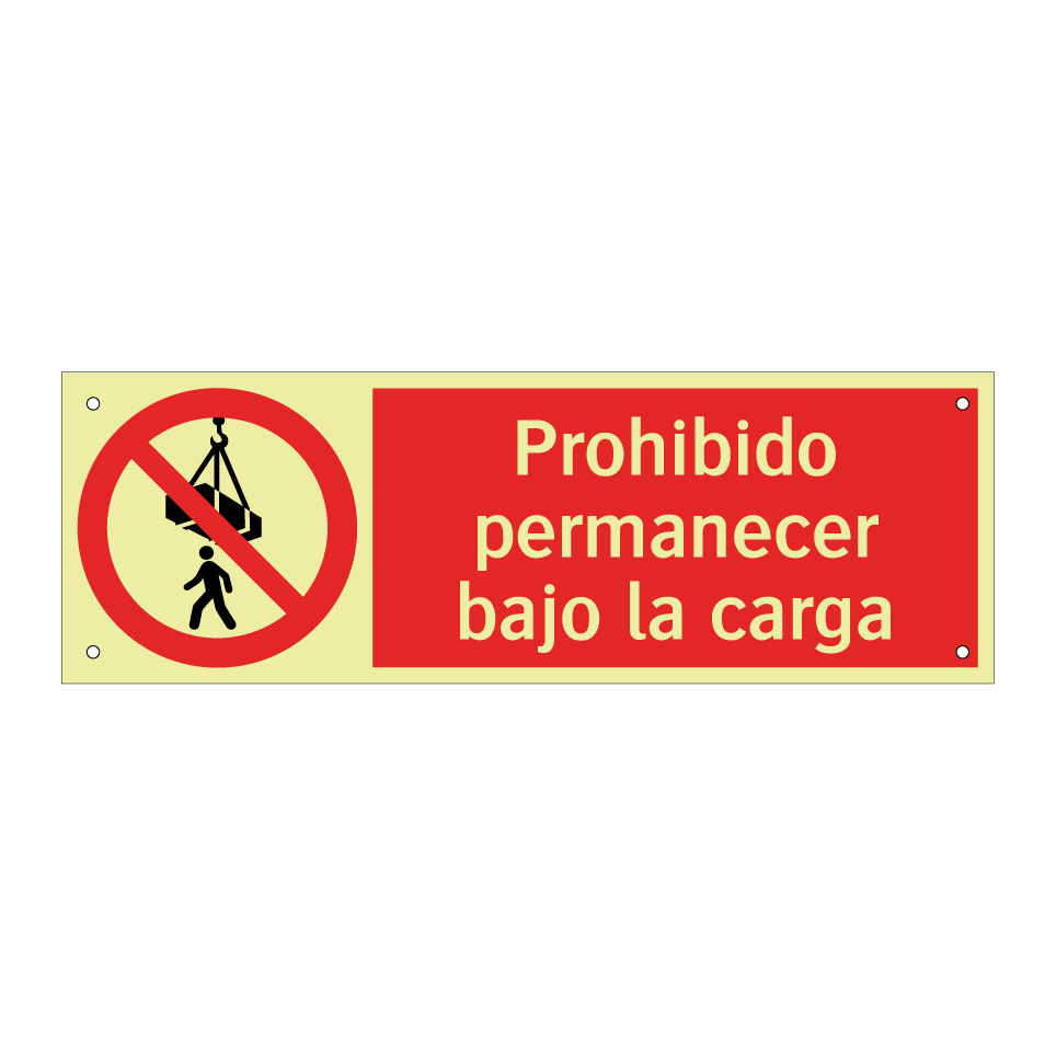 Prohibido permanecer bajo la carga