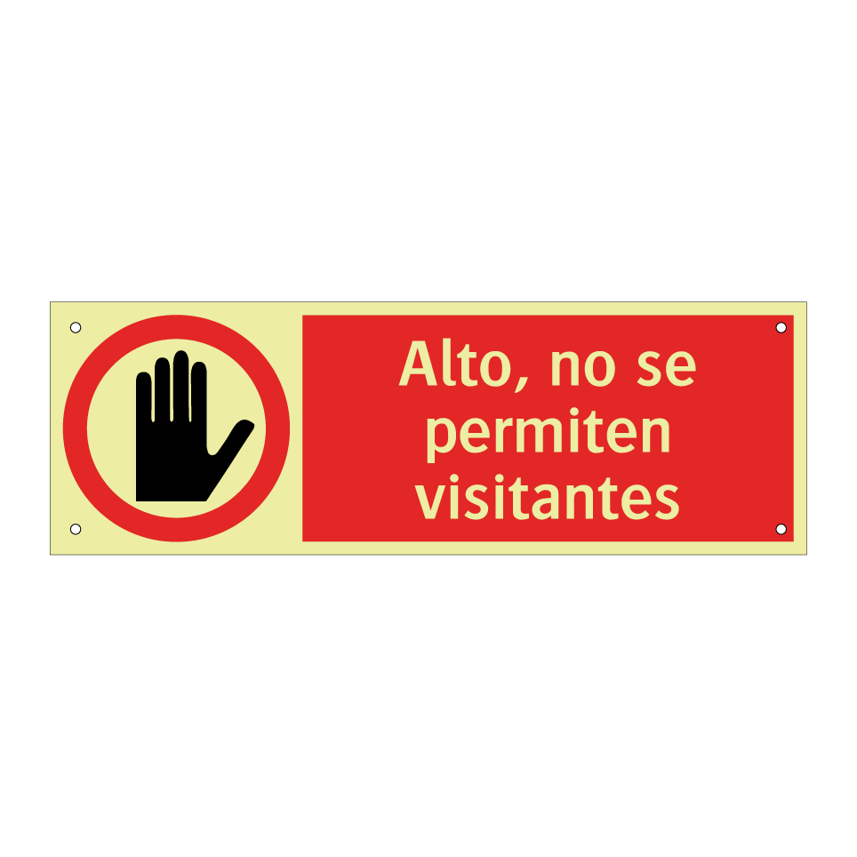 Alto, no se permiten visitantes