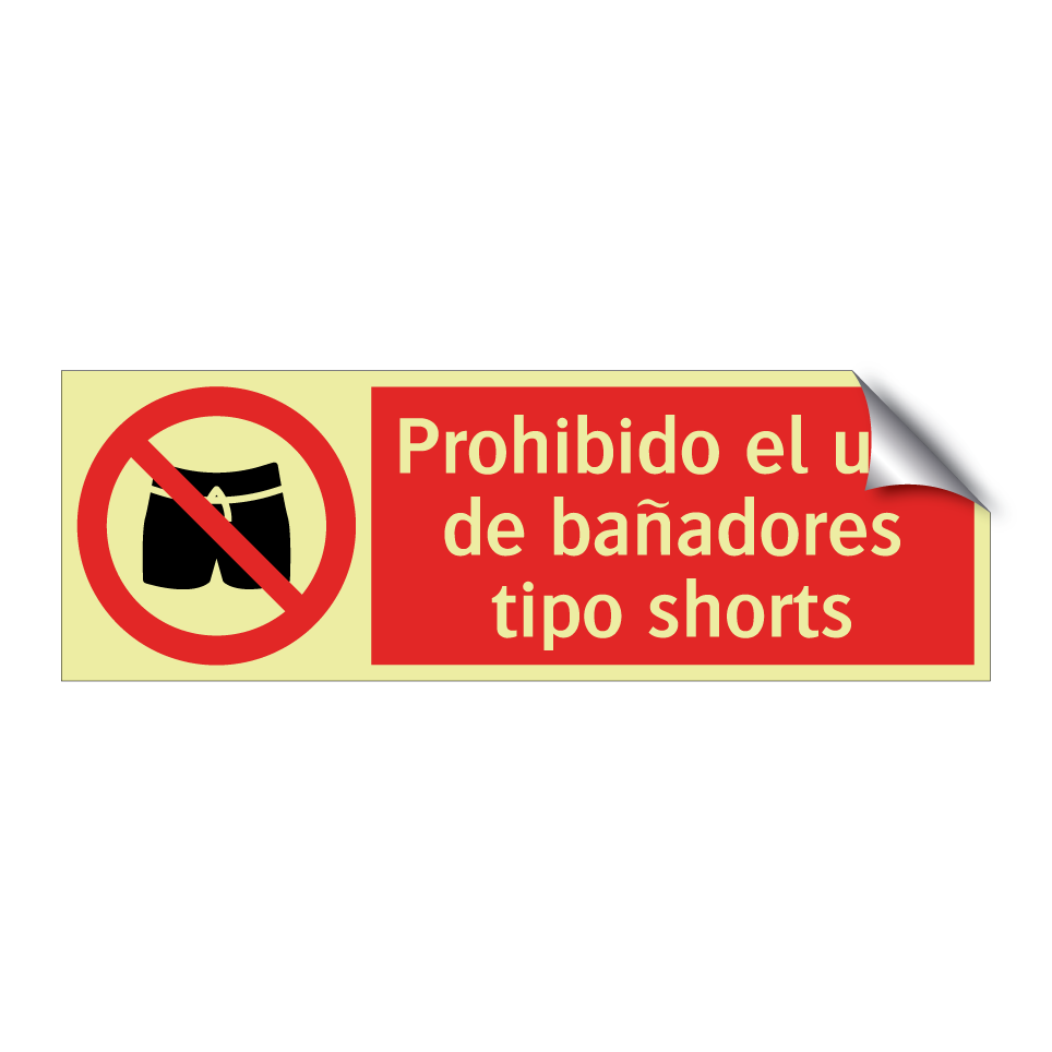 Prohibido el uso de bañadores tipo shorts
