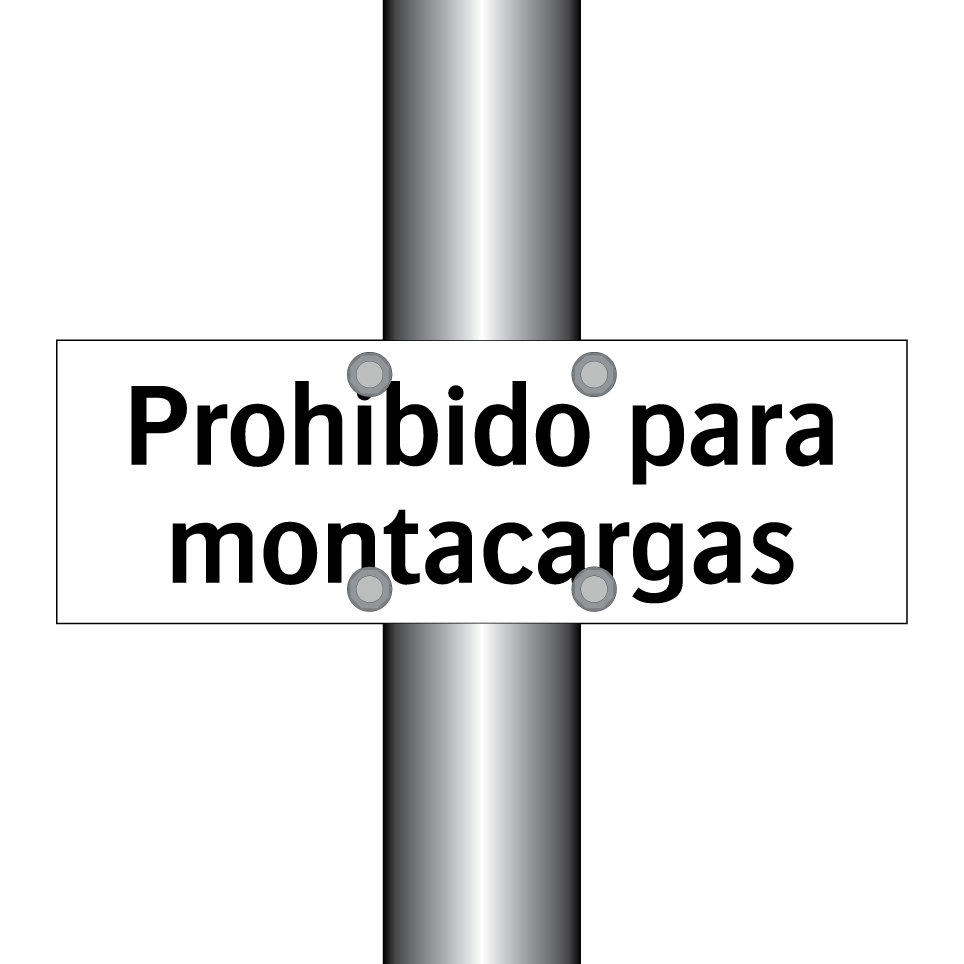 Prohibido para montacargas