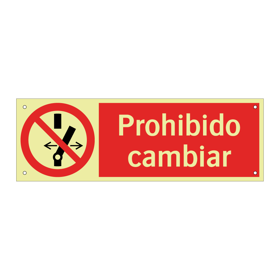 Prohibido cambiar